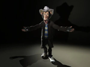 Chimpanzee High quality character full Rigged and Animated 3D Model