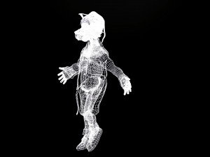 Chimpanzee High quality character full Rigged and Animated Model 3D