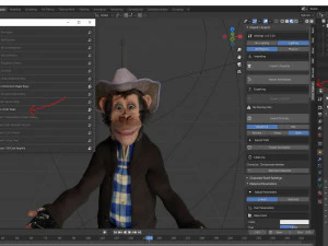 Chimpanzee High quality character full Rigged and Animated 3D Model