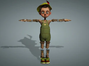 DREWNIANY CHŁOPIEC Model 3D