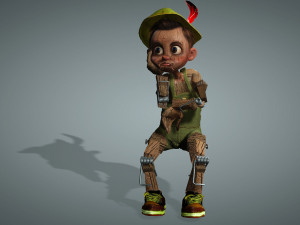 WOODEN BOY Model 3D