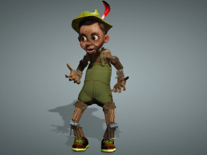 WOODEN BOY Model 3D