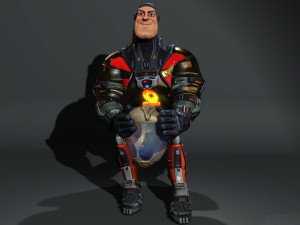 Space Hero High quality character full Rigged and Animated Model 3D