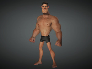 Space Hero High quality character full Rigged and Animated Model 3D