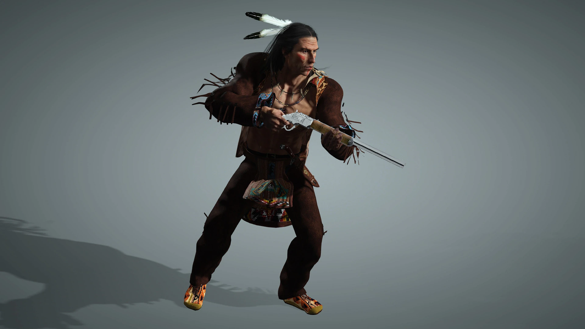 Apache High quality character full Rigged and Animated 3D Model .c4d .max .obj .3ds .fbx .stl .blend