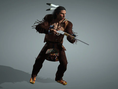 Apache High quality character full Rigged and Animated 3D Model