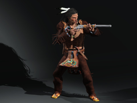 Apache High quality character full Rigged and Animated 3D Model