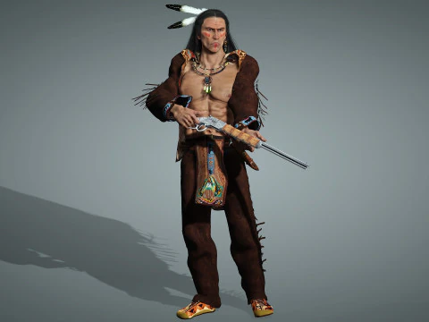 Apache High quality character full Rigged and Animated 3D Model