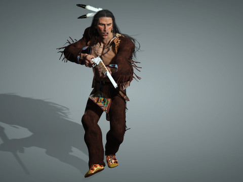 Apache High quality character full Rigged and Animated 3D Model