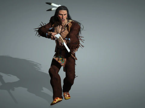 Apache High quality character full Rigged and Animated 3D Model