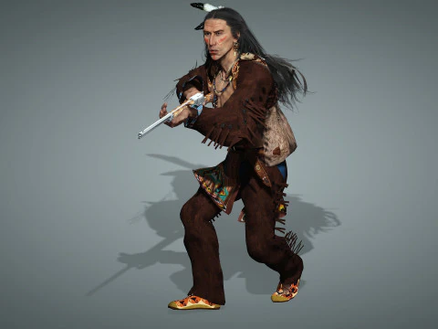 Apache High quality character full Rigged and Animated 3D Model