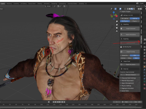 Apache High quality character full Rigged and Animated 3D Model
