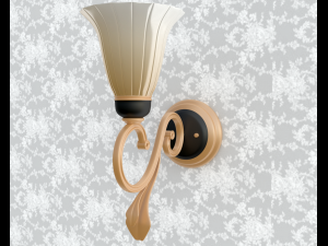 beautiful lamp on wall 3D मॉडल