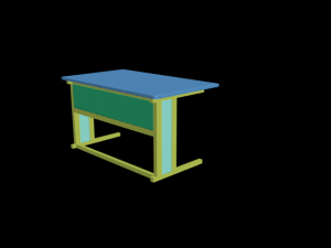 school table 3D Model