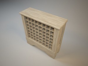 wine shelf Modèle 3D