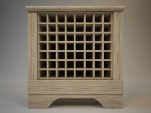 wine shelf 3D Model