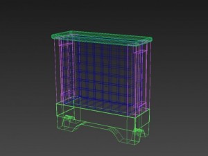 wine shelf Modèle 3D