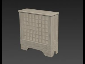 wine shelf 3D Model