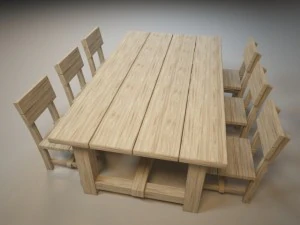 dining group 3D Model
