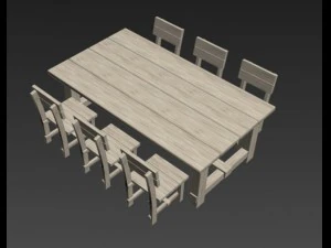 dining group 3D Model