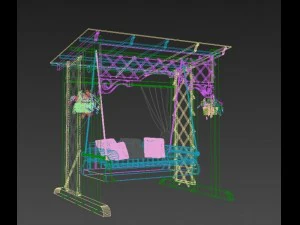 swing bench 3D Model