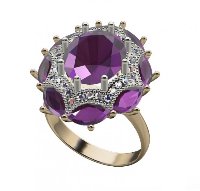 ring 0002 3D Model .c4d .max .obj .3ds .fbx .stl .blend 