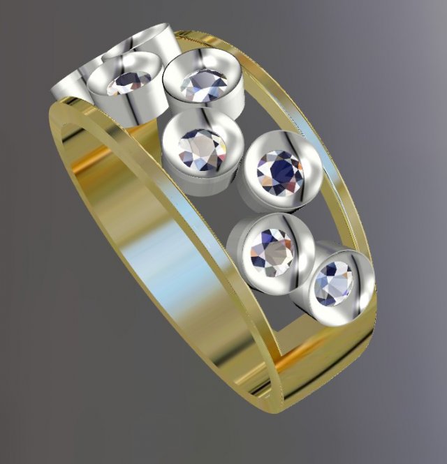 ring 0003 3D Модель .c4d .max .obj .3ds .fbx .stl .blend 