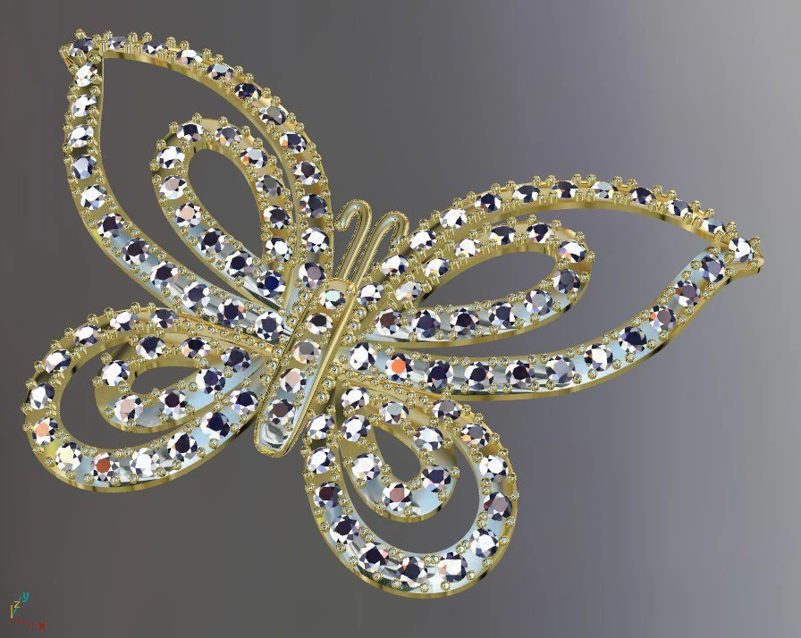 butterfly 3D Model .c4d .max .obj .3ds .fbx .stl .blend 