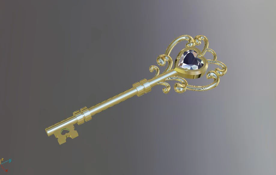 key 3D Model .c4d .max .obj .3ds .fbx .stl .blend 