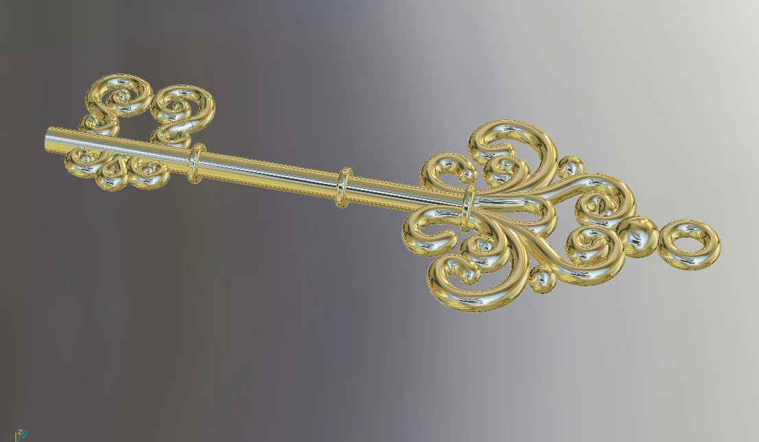 key 3D Model .c4d .max .obj .3ds .fbx .stl .blend 