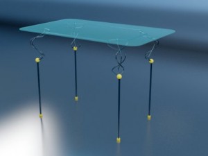 forged table 3D 모델