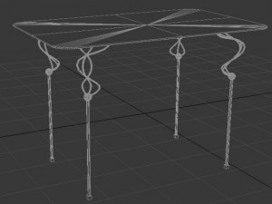forged table 3D 모델