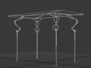 forged table 3D 모델