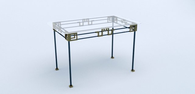 forged table3 3D Model .c4d .max .obj .3ds .fbx .stl .blend 