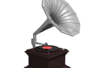 ग्रामोफ़ोन 3D मॉडल