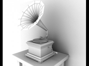gramophone 3D मॉडल