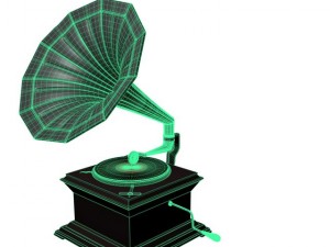 gramophone 3D मॉडल