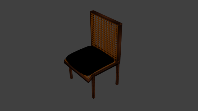 wicker chair 3D Model .c4d .max .obj .3ds .fbx .stl .blend 
