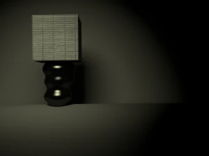 대나무 램프 3D 모델