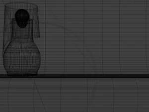 classic blue lamp 3D Model