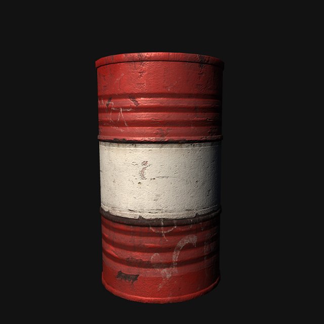 oil drum 3D Model .c4d .max .obj .3ds .fbx .stl .blend 