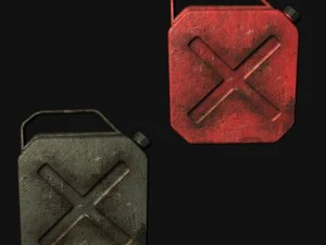 serbatoio carburante rossoverde Modello 3D