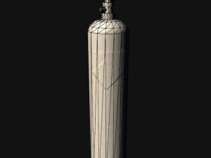oxygen cylinder 3D-Modell