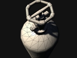 oxygen cylinder 3D-Modell