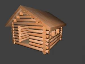 dağ evi 3D Model