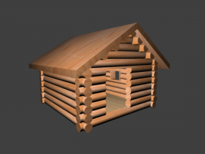chalet 3D Modell