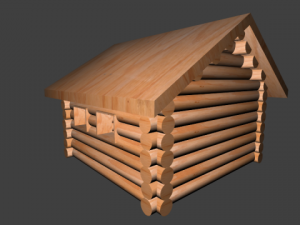 chalet 3D Modell