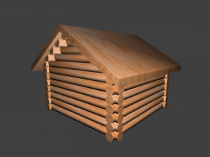chalet 3D Modell