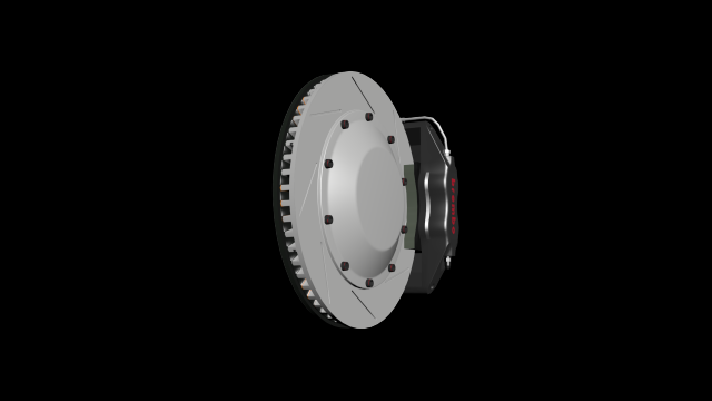 brembo brake system 3D Model .c4d .max .obj .3ds .fbx .stl .blend 
