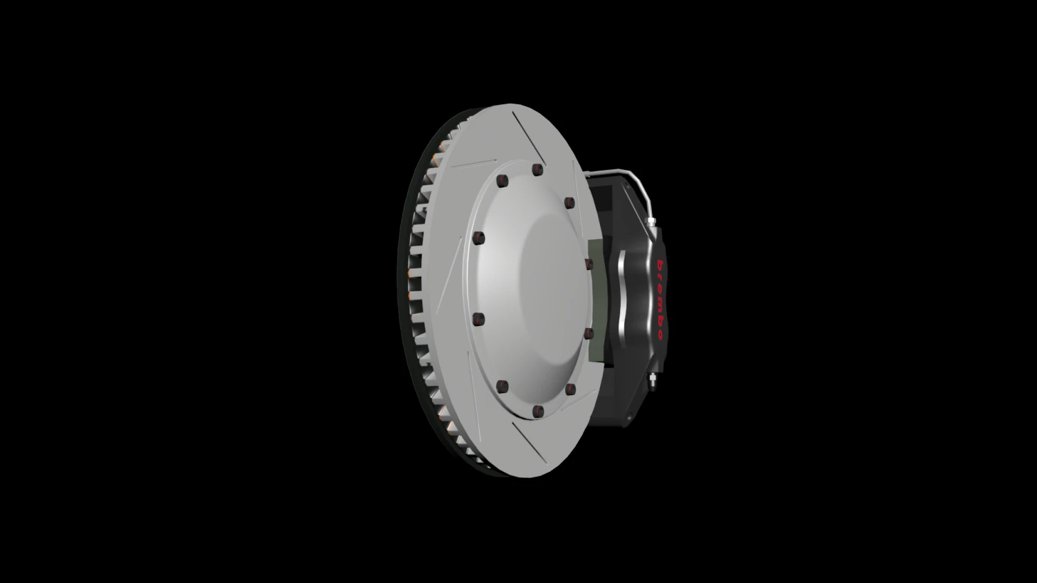 brembo brake system 3D Model .c4d .max .obj .3ds .fbx .stl .blend 